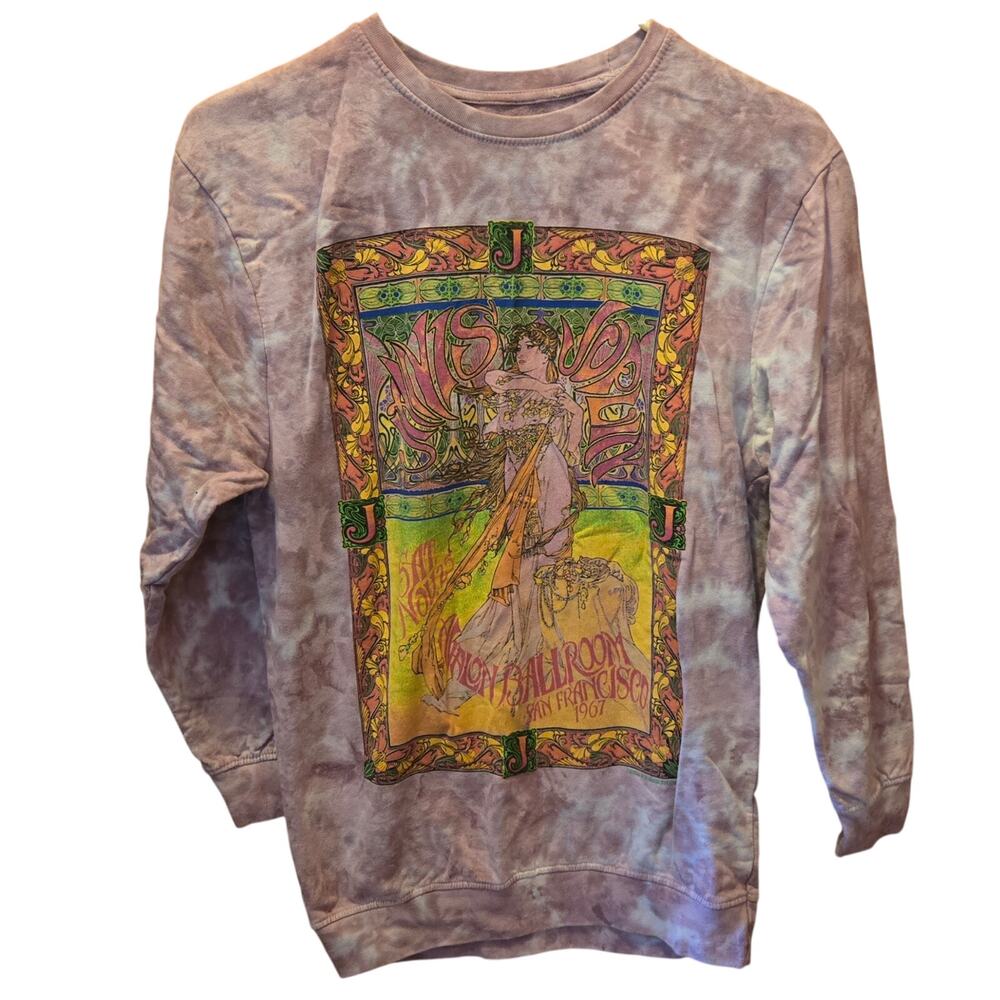 Janis Joplin Sweatshirt Womens Size S Tie Dye 100% Cotton 2020 Fantality Corp